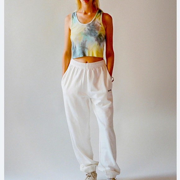 Urban Outfitters Iets Frans Tie Dye Tank Top Women's Blue and Yellow Size - Picture 4 of 16